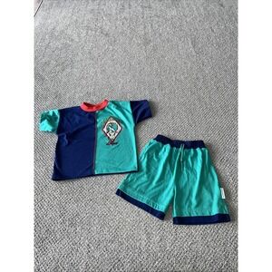 Vintage Healthtex Baseball Boy's Outfit. Summertime. 5T, Shirt, Shorts
